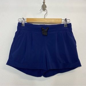 Lululemon Blue Front Pocket Drawcord Shorts